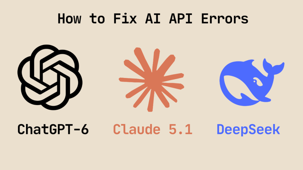 How to Fix AI API Errors ChatGPT-6 Claude 5.1 DeepSeek